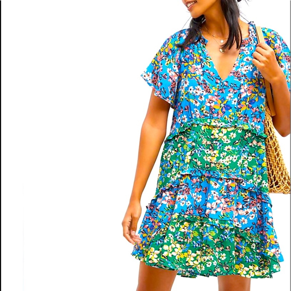 ANTHROPOLOGIE ROBIN TIERED DRESS